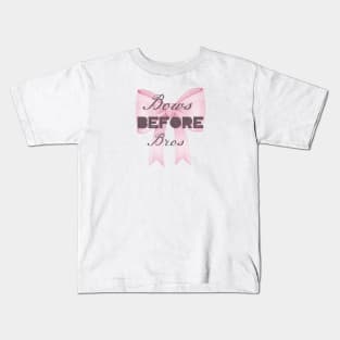 Bows Before Bros Big Kids T-Shirt